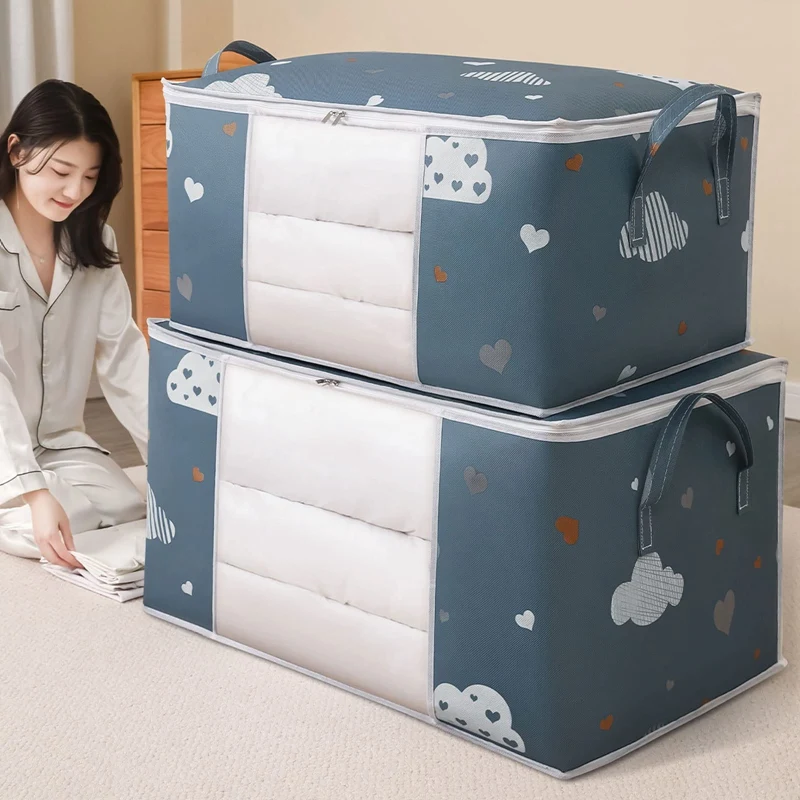 Storage Bag, Clothes Storage Comforter Storage Bag,For Organizing Bedroom Closet Clothing Comforter Sweater