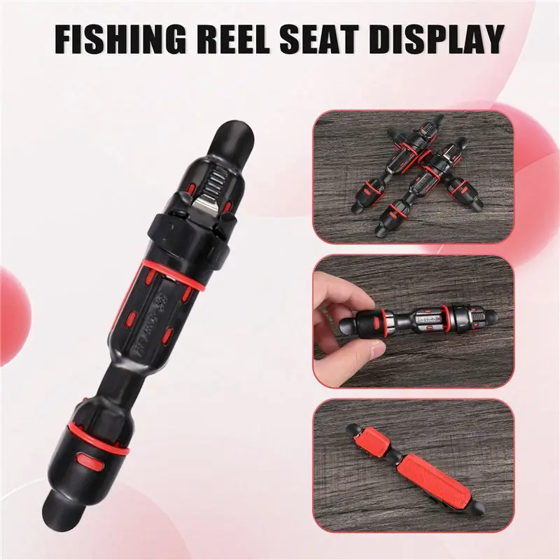 ABLB-12Pcs Reel Seat Deck Fishing Rod Clip Fitted Wheel Reel Rubber Cushion Tools Accessory Holder Fishing Tackle view 4