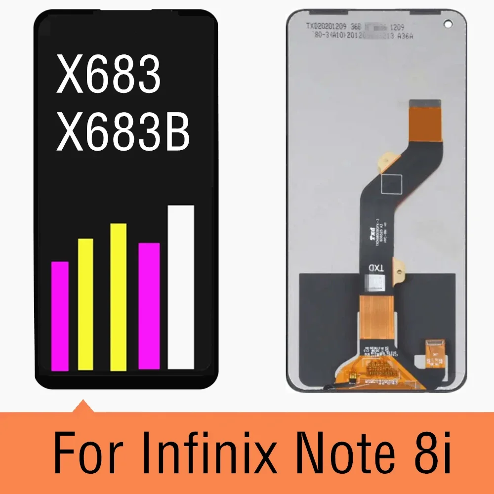 

6.78" IPS For Infinix Note 8i X683 LCD Display Touch Screen Digitizer Assembly for X683 X683B LCD Repair Replacement Parts