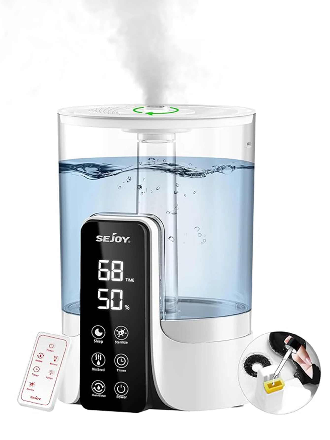 

Sejoy FS-6868 Домашний увлажнитель воздуха Профессиональный 25 Вт диффузор аромата тумана большой емкости с таймером дистанционного управления 110 В