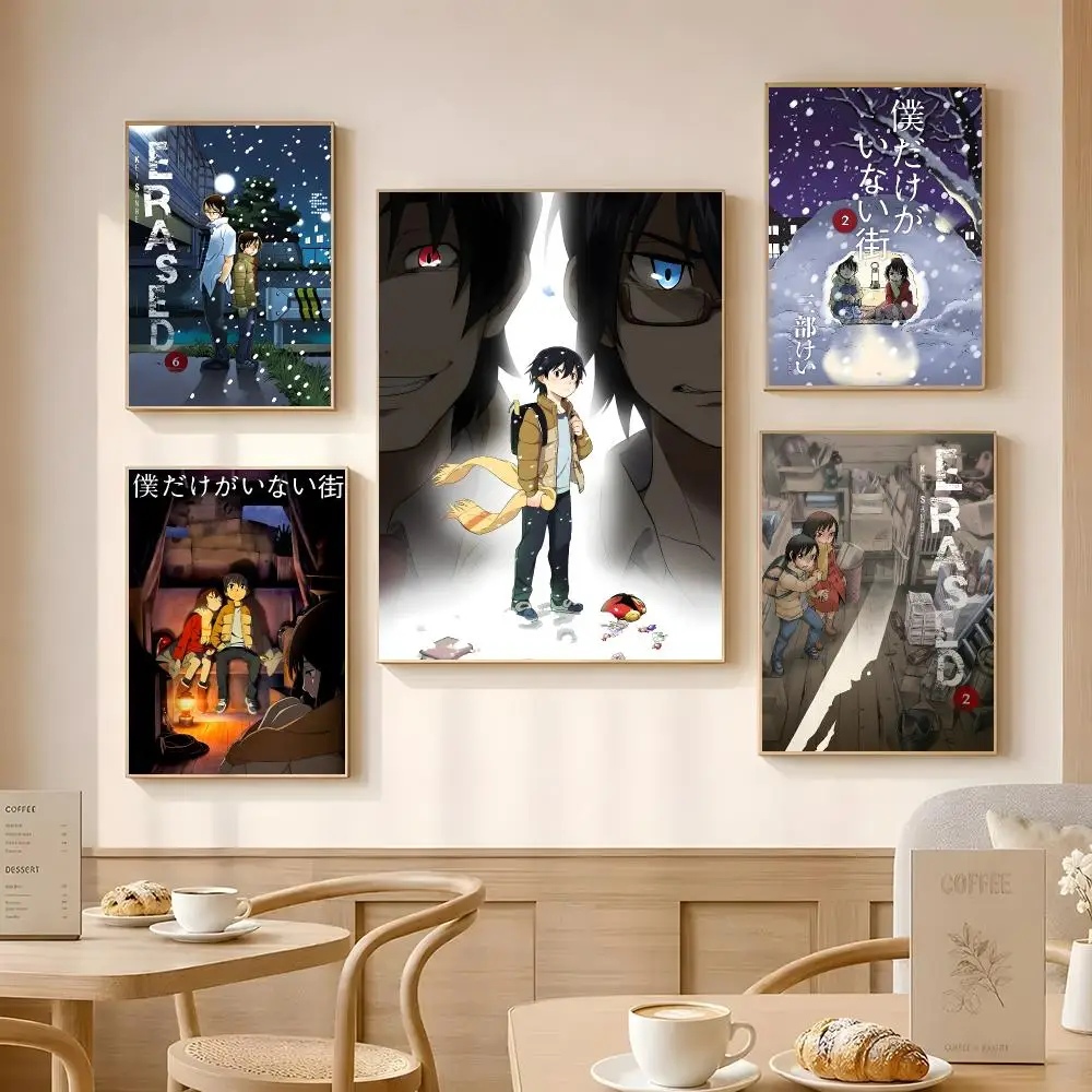Anime Erased Poster Poster Self-adhesive Art Waterproof Paper Sticker Coffee House Bar Room Wall Decor