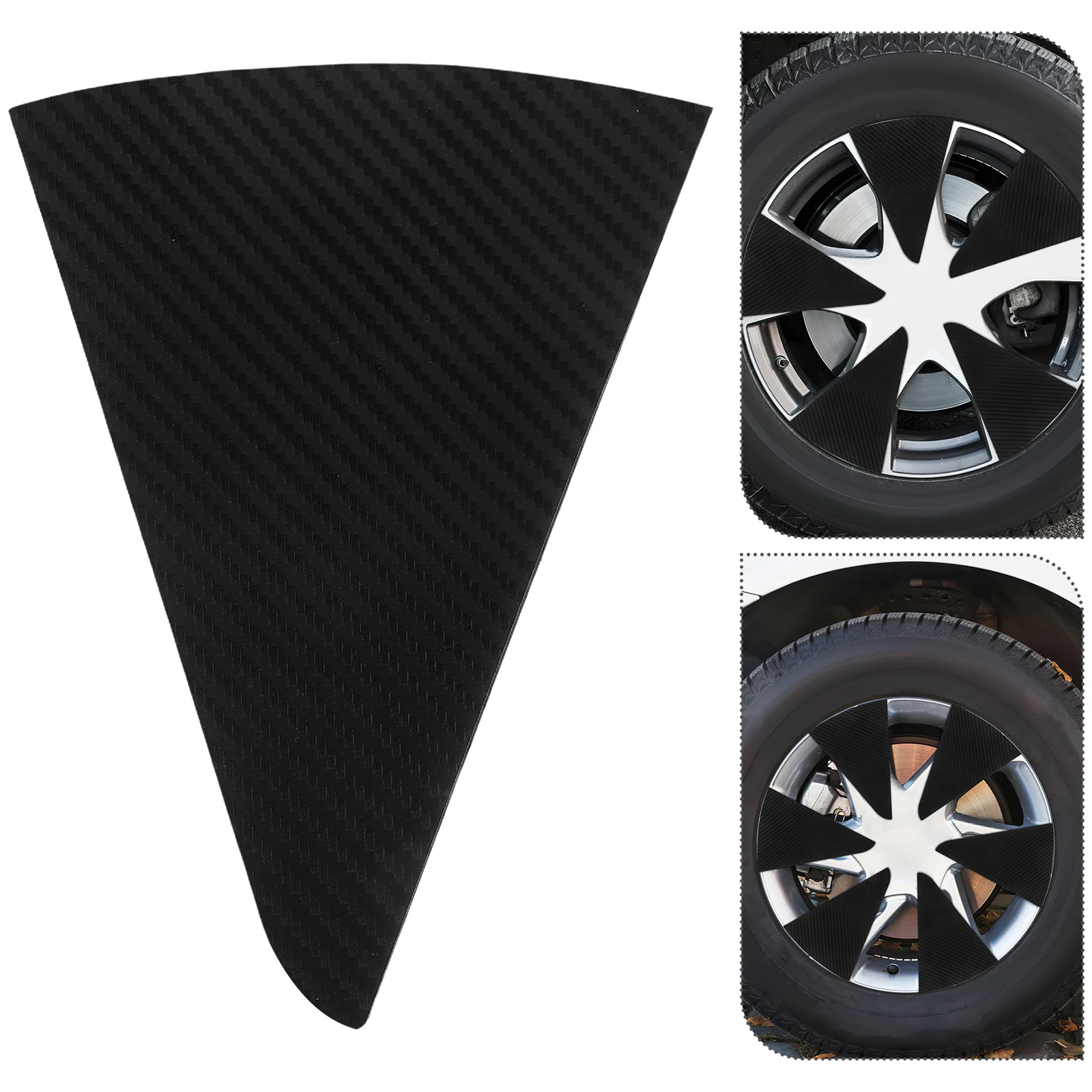 

29 pcs Car Wheel Hub Stickers Carbon Fiber Rim Decals Scratch Cover for Adhesive Exterior Decoration Wheel