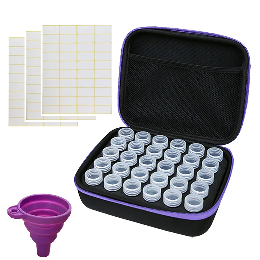 

DIY Diamond Painting Accessories, Funnel Sticker, Tool Bag, Carry Case Stickers, Diamond Storage, 5D, 30 Pcs