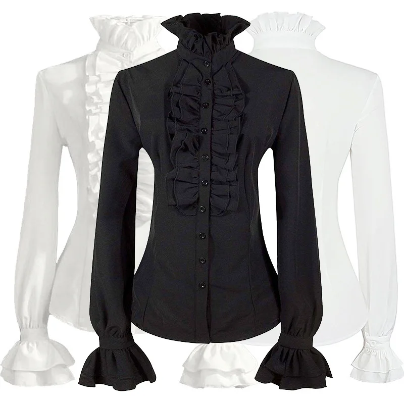 

Medieval Performance Women's Folded irt St Victoria Top Inner Wear loween Costume Ethnic Stage Costume Ladies Faion