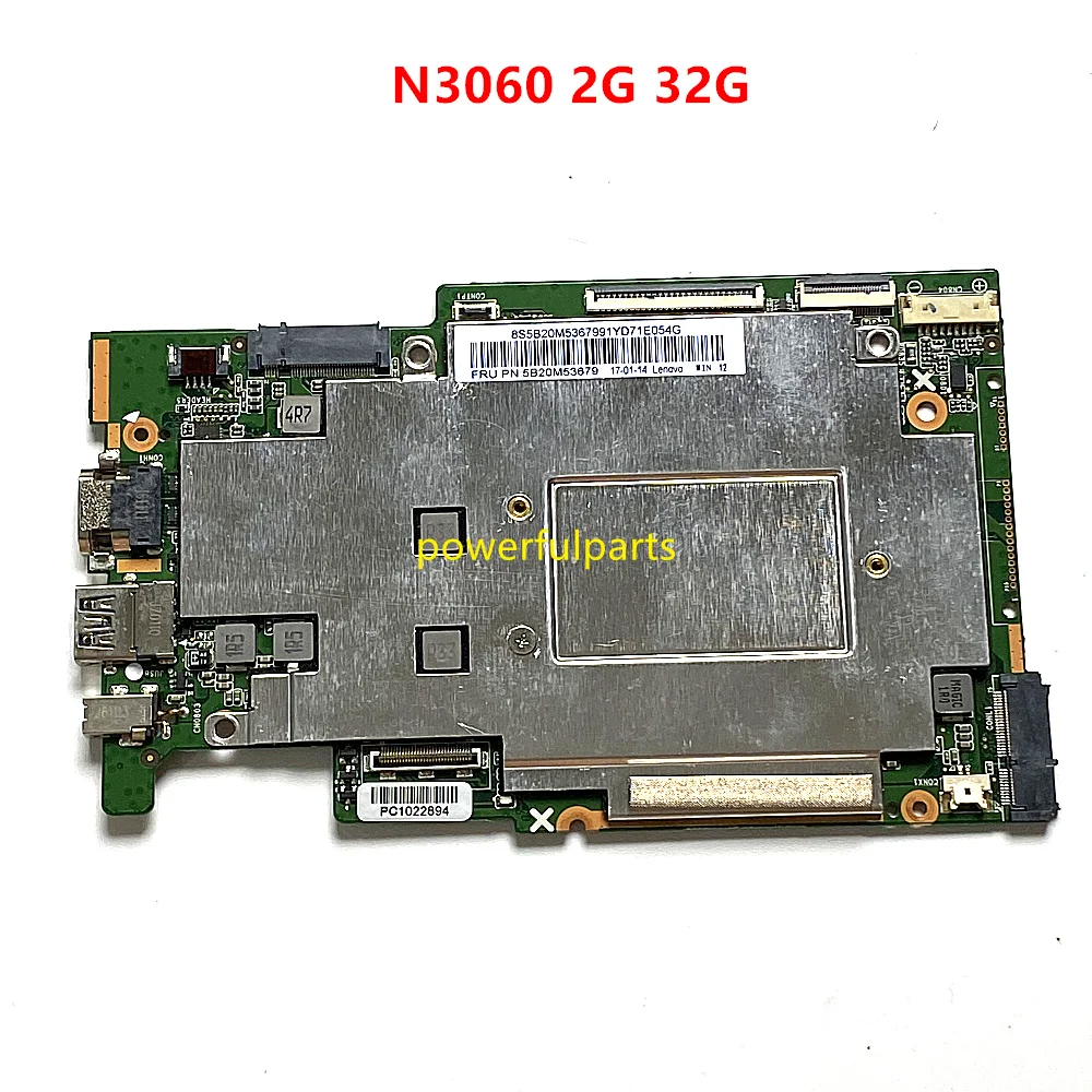 

For Ideapad 110S-11IBR Motherboard N3060 cpu RAM 2G SSD 32G 5B20M53679 NE116BW2 Working Good