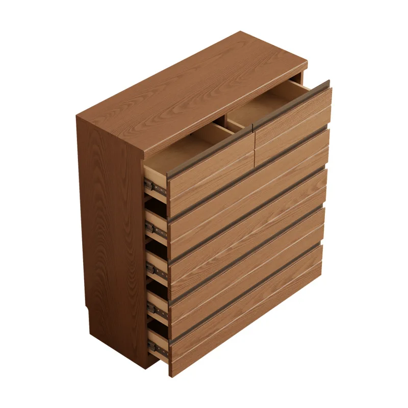 

Solid wood ultra-thin chest of Bedroom Bedside Storage locker Living room wall chest of drawers