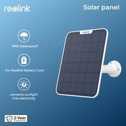 Reolink Solar Panel with 4m cable for Reolink rechargeable battery cameras Solar Panel for Argus 3 Pro/Argus PT/Trackmix/Duo 2