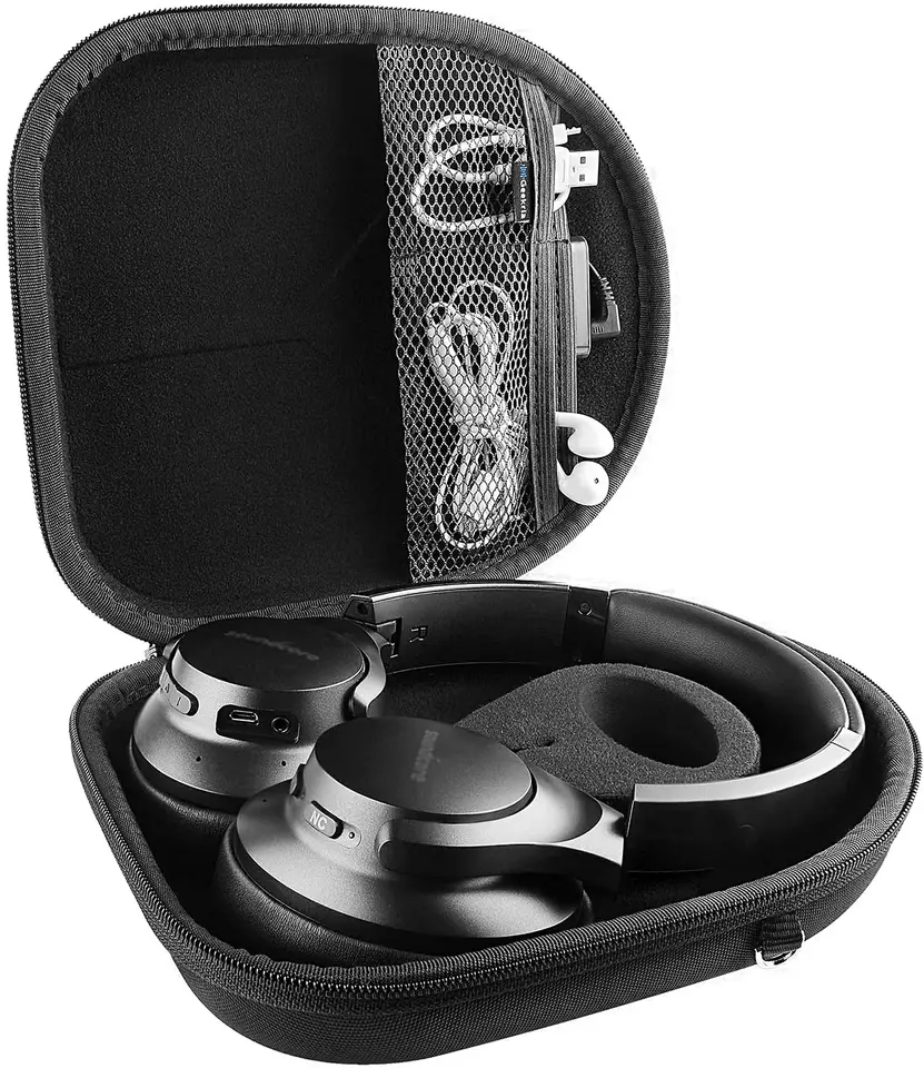 Geekria Headphones Case Pouch For Anker Soundcore Life Q35 Q20