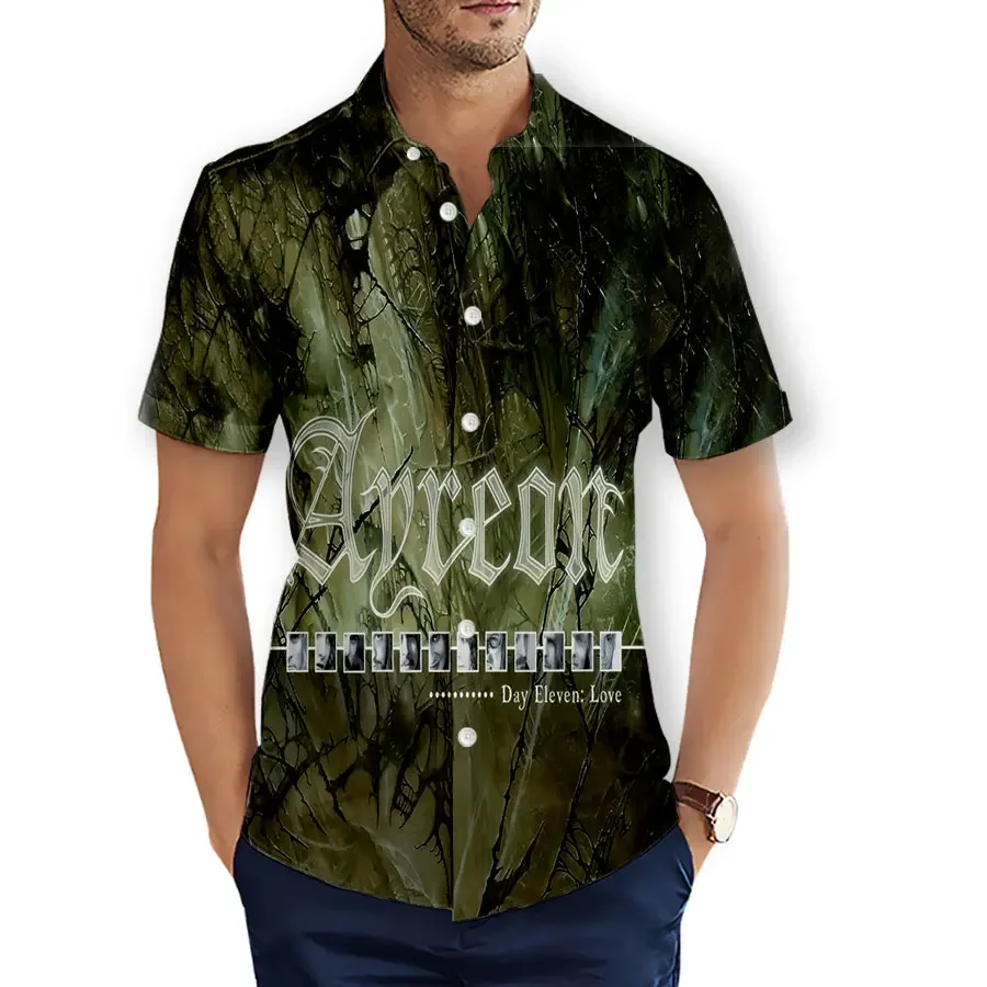 

CAVVING 3D Printed Ayreon Band Fashion Casual Shirts Men's /Women's Short Sleeves Loose Breathable Hawaii Shirts