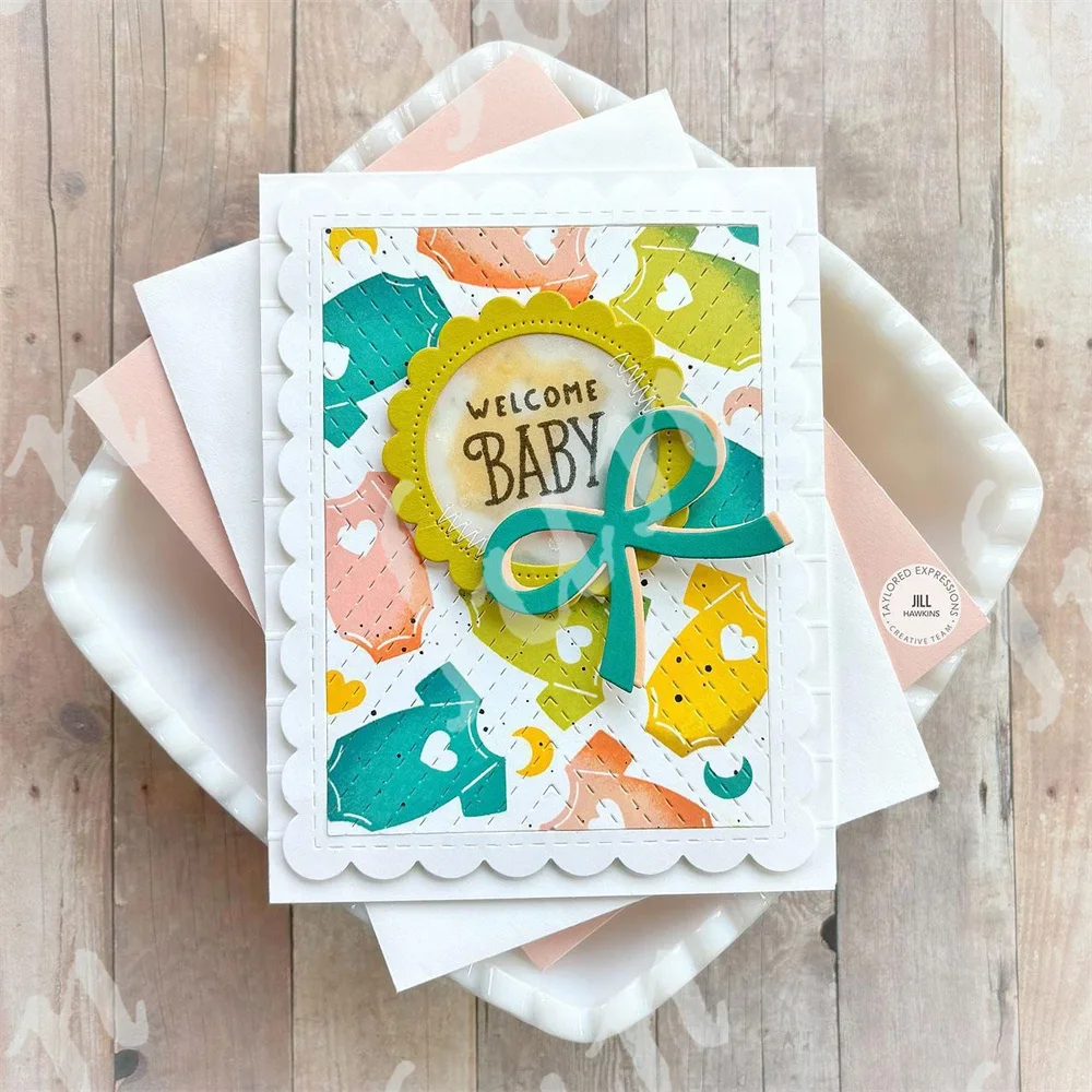 Rattle & Roll Die & Set Mata Dadu Pemotongan Logam Kombo Stempel Bening untuk Cetakan Dekorasi Buku Tempel Kartu Ucapan Pembuatan Kerajinan DIY