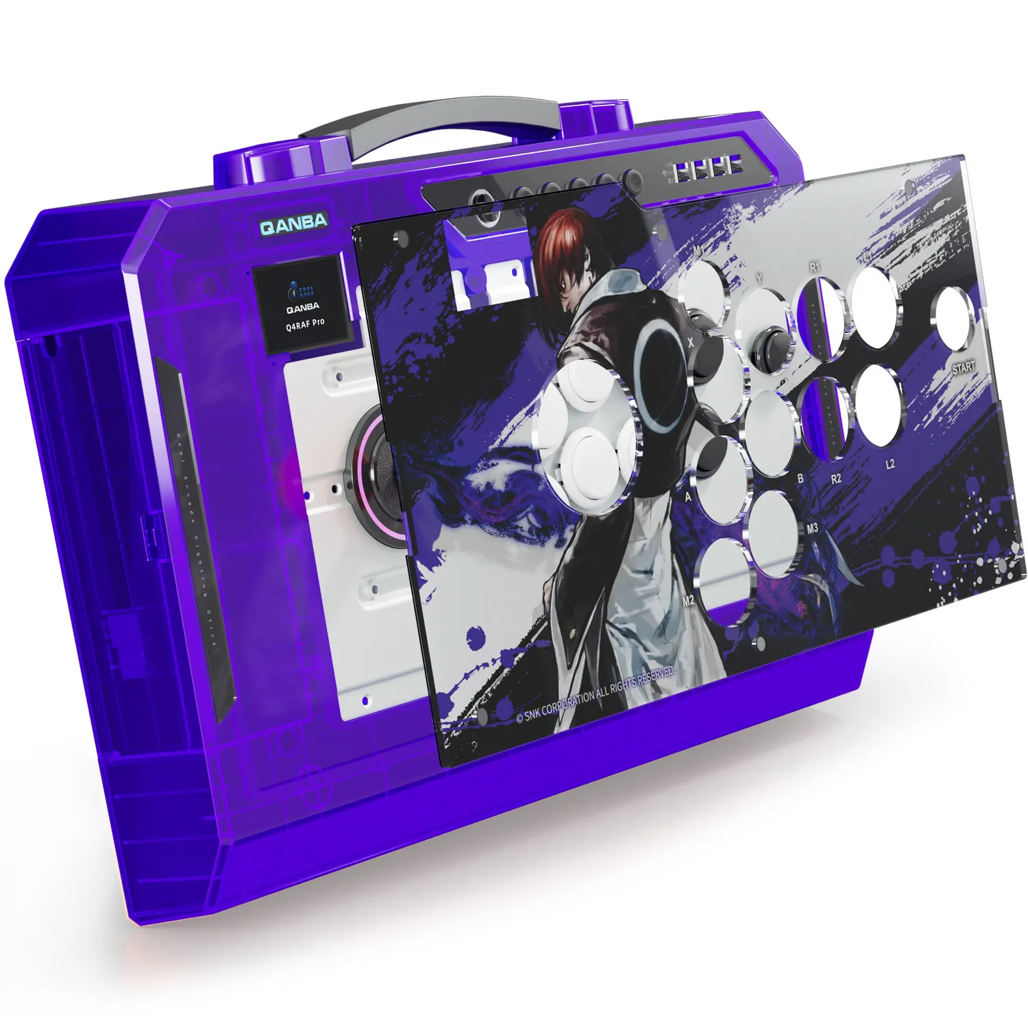 QANBA/Boxmaster Q4Pro 8K Smart Arcade Joystick Wired/Wireless 2.4G Bluetooth Tri-mode 11-Key Custom Mapping Supports PC/Mac/Andr