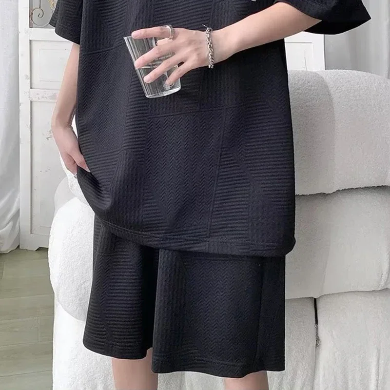 Customizable Men's Short Sleeve T-shirt+Shorts 2PC Set Suits