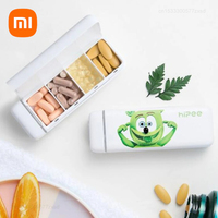 Xiaomi HiPee Smart Reminder Travel Pill Case 4 Grid Medicine Organizer Container Pills Storage Box Drug Storage Box Dispenser
