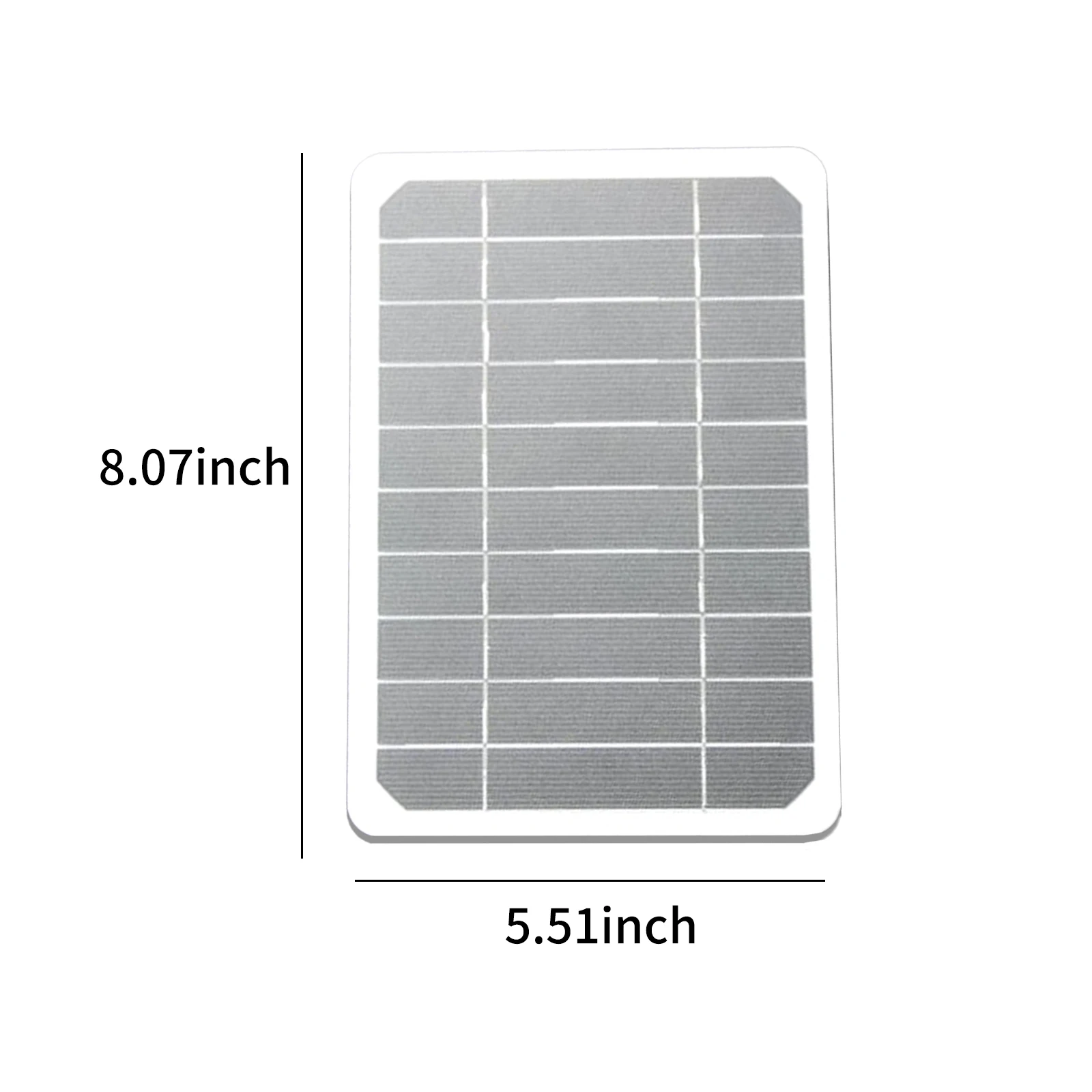 5W 5V Small Solar Panel with USB DIY Monocrystalline Silicon Solar Cell Waterproof Camping Portable Power Solar Panel