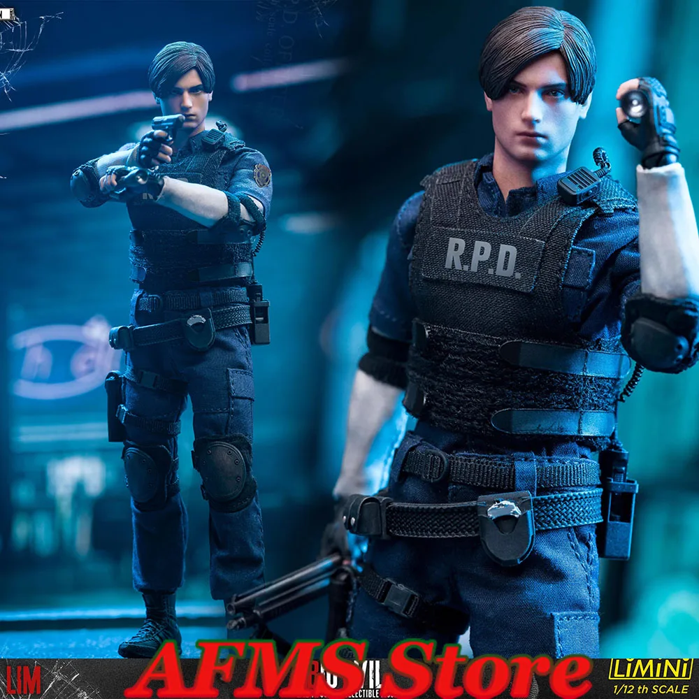 

LIMTOYS LiMiNi 1/12 Scale Collectible Figure Leon Kennedy RPD Police Officer Dolls Full Set 6inch Men Soldier Action Figure Body