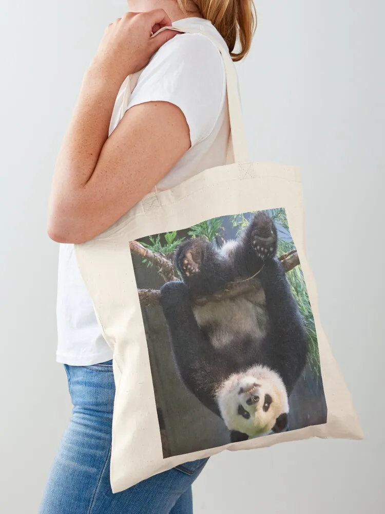 

Goofball Giant Panda Xiao Qi Ji at the National Zoo Tote Bag canvas bags tote bag men's Big bag