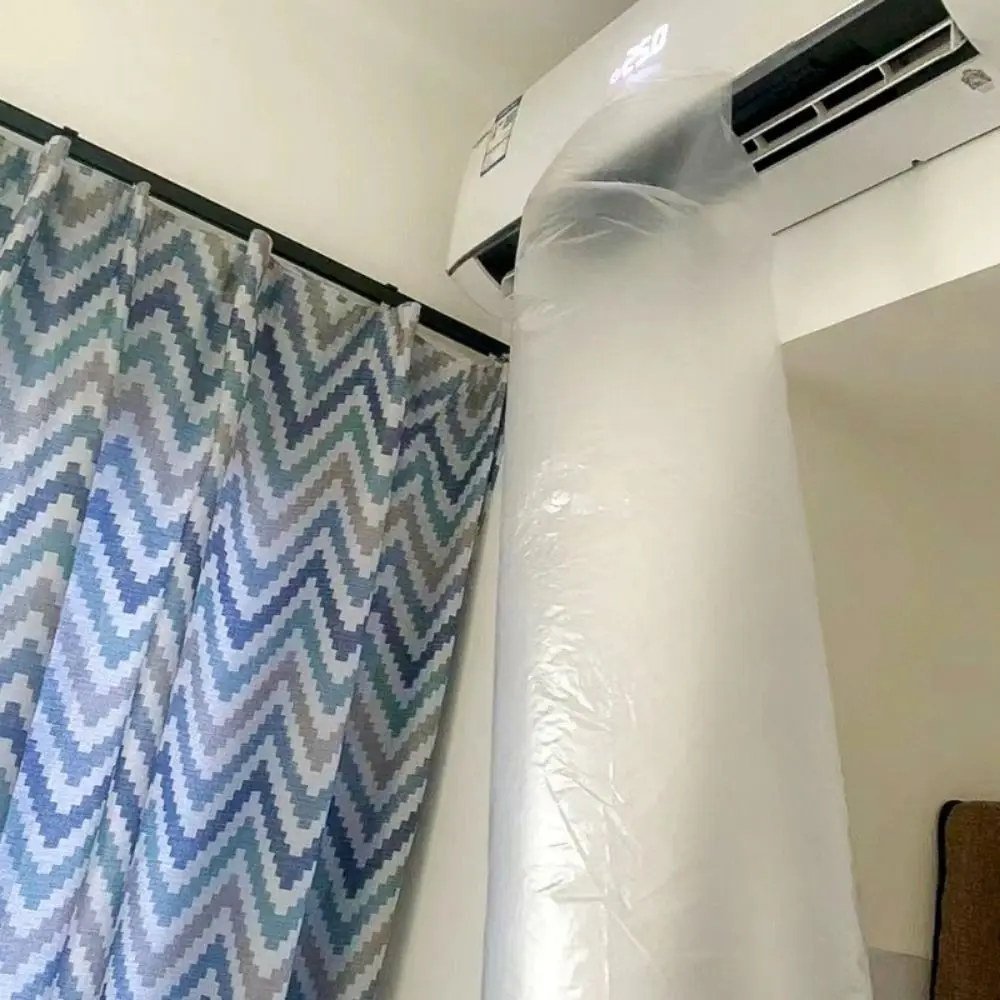 1Set Extended Flexible Air Conditioning Air Guide Bag Summer Cooling Plastic Blowing Pipe Bag Home Accessories 8/10/12/16m view 2