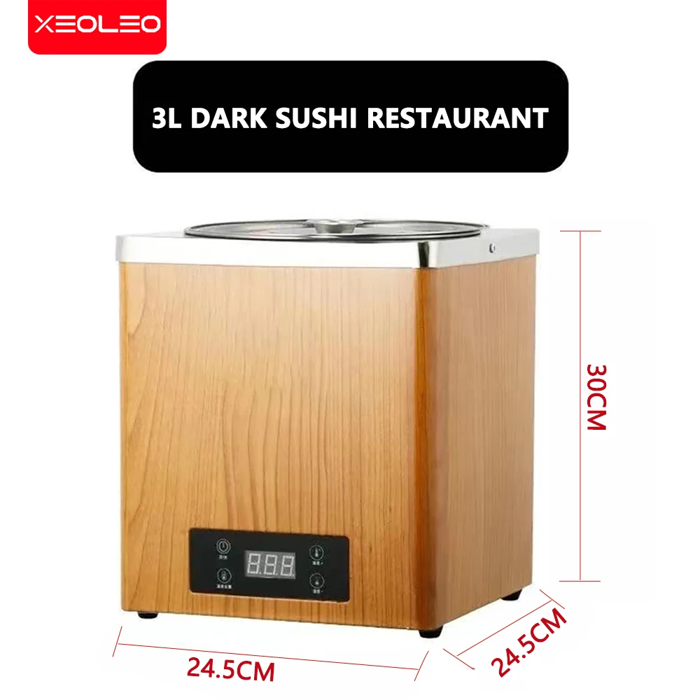 XEOLEO-Olla aislante térmica de acero inoxidable para el hogar, calentador de perlas de azúcar marrón, Tapioca, Sago, 7L