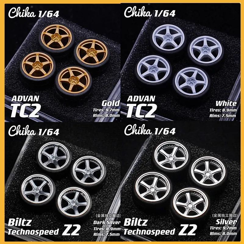 

Suitable for 1:64 Static Model Cars 1/64 Blitz Z2/Advan TC2 8.9/9.7mm Modified Wheel Hub Resin wheels in Stock FAST SHIPPING