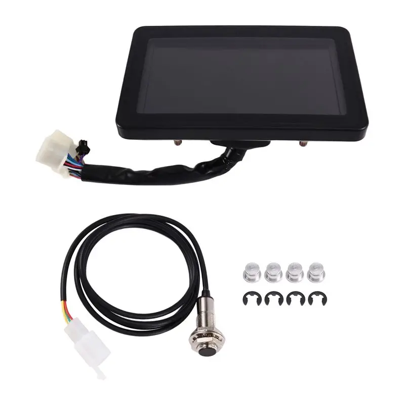 Top Sale Universal LCD Display Cluster For Motorcycle Replaceable Speedometer Multi-Function Instrument Works 1, 2, 4 Cylinder M