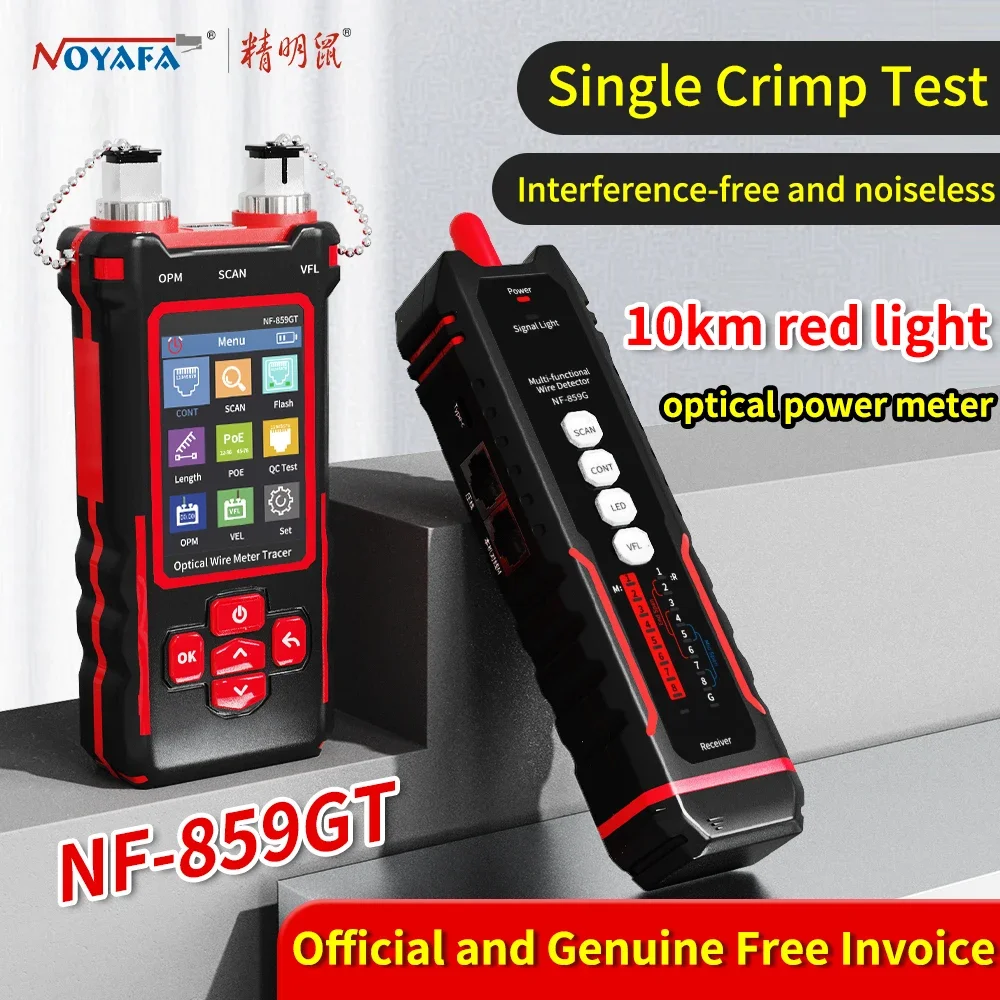 

NF-859GT Line Finder Network Cable Length Breakpoint Test Red Light Power Meter Integrated Machine Multi functional Line Finder