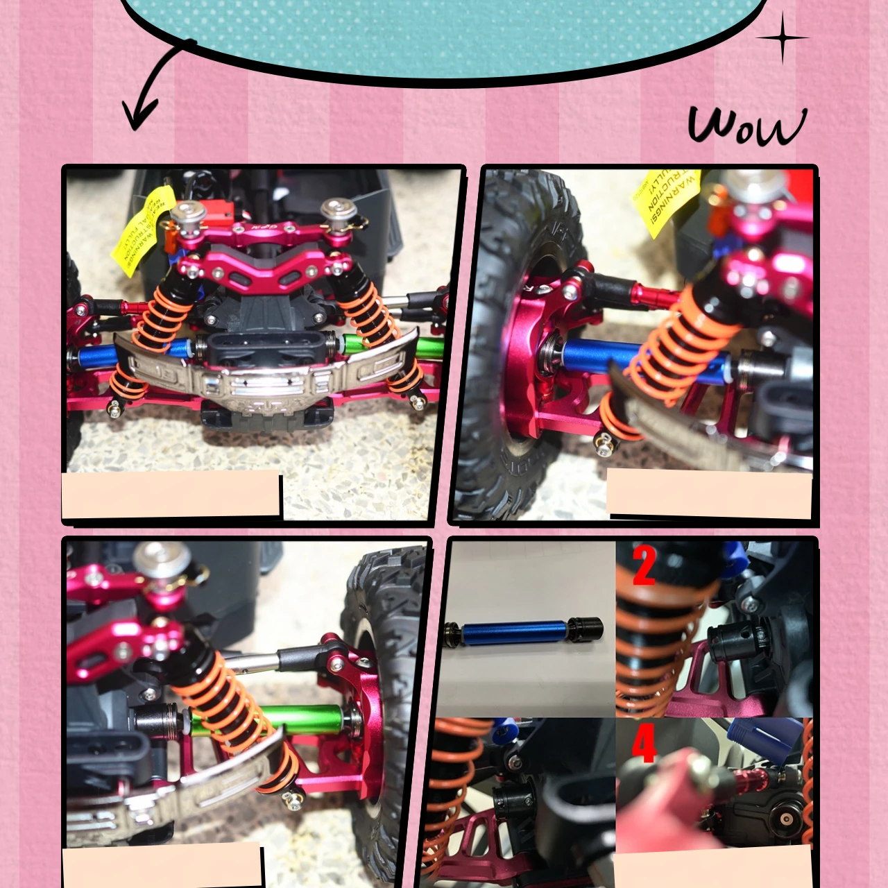 

GPM Steel Alloy CVD Drive Shaft Front Rear for ARRMA 1/10 Granite Senton Vorteks High-Quality Replacement Part