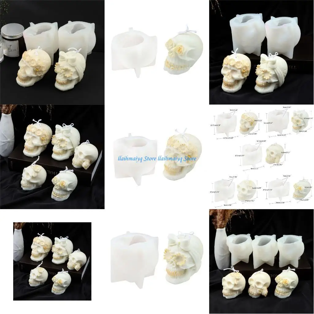 

573B Halloween Epoxy Resin Mold Plaster Soap Silicone Mould DIY