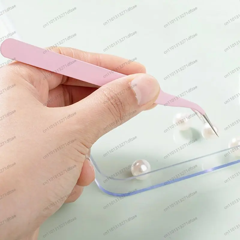

Nail Artist, Hand Tent, Especially Pointed Pink Elbow, Small Tweezers.