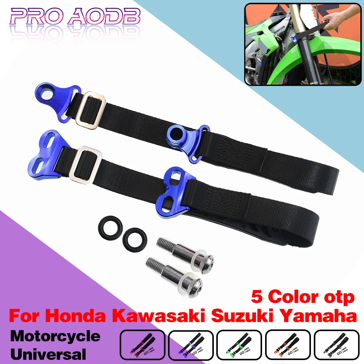 For Yamaha YZF YZFX YZ 250 450 Kawasaki KX KXF 250 450 KX500 Endurance dirt bike Front and rear Emergency rescue harness parts