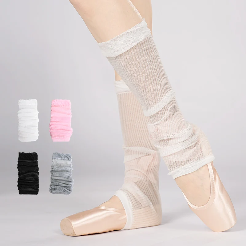 Girls Women Ballet Leg Warmers Summer Thin Socks Girls Gym Ballet Stockings Yoga Latin Dance Medium Tube Socks Accessory