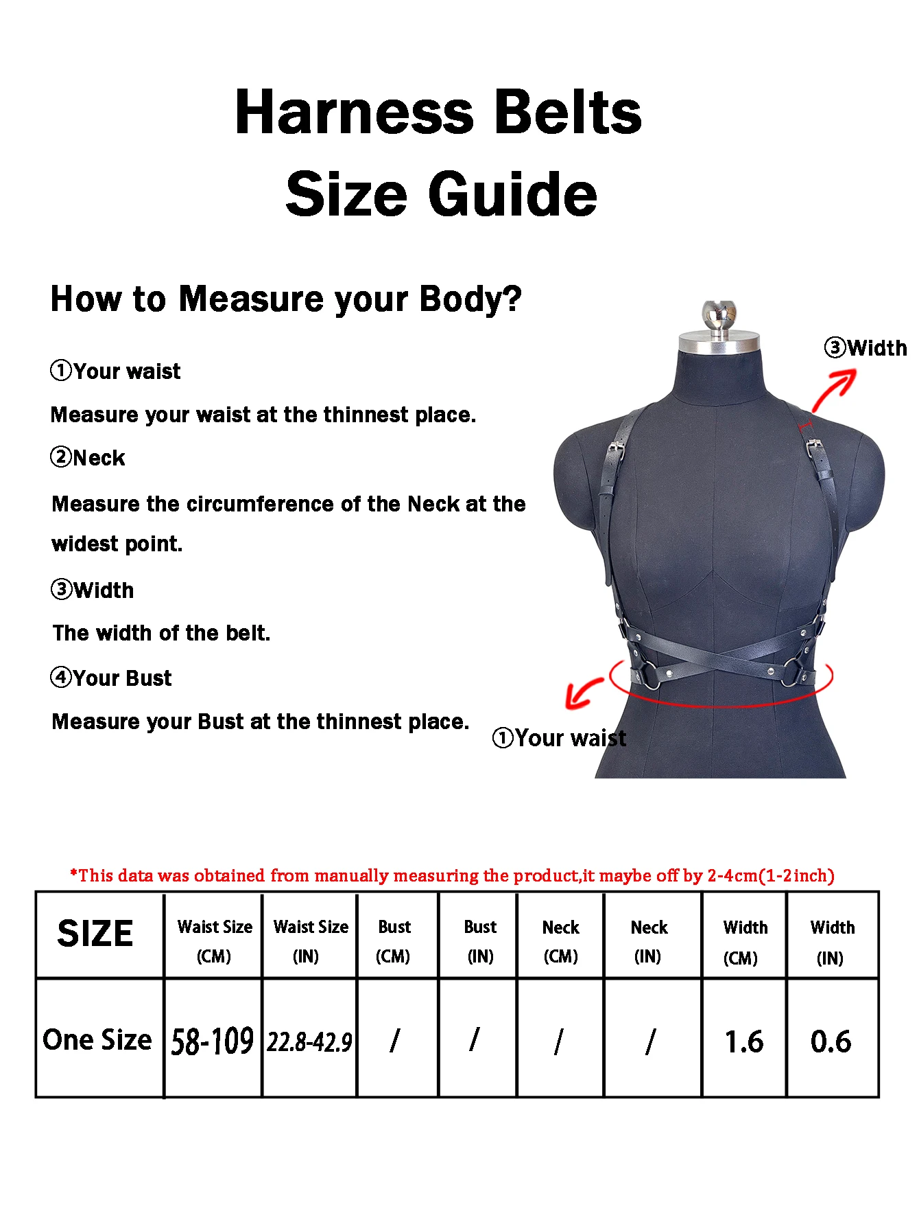 Frauen Mode Gürtel Korsett Gürtel Street Style PU Leder Dessous Brust Harness Punk Leder Gürtel Gothic Zubehör Kleidung – Detail 2