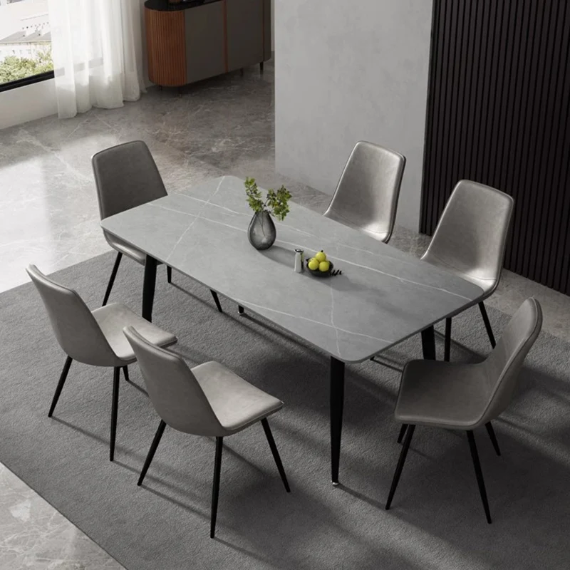 Breakfast Black Dining Table Luxury Rectangle Design Modern Dining Table Japanese Kitchen Table Basse Living Room Furniture