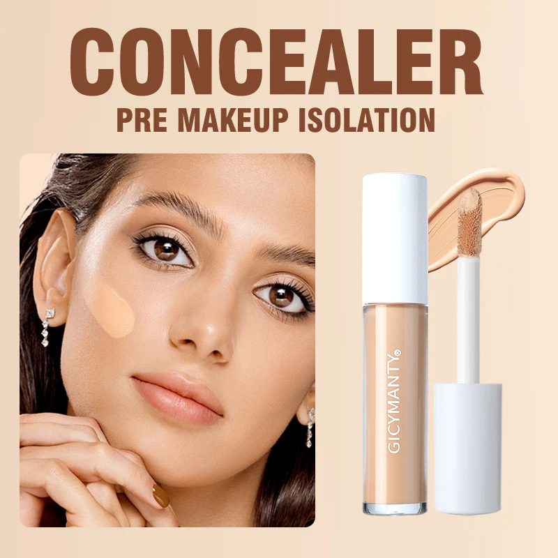 Concealer liquid cream brightens and covers facial defects, lacrimal groove, acne, black eye circles, freckles