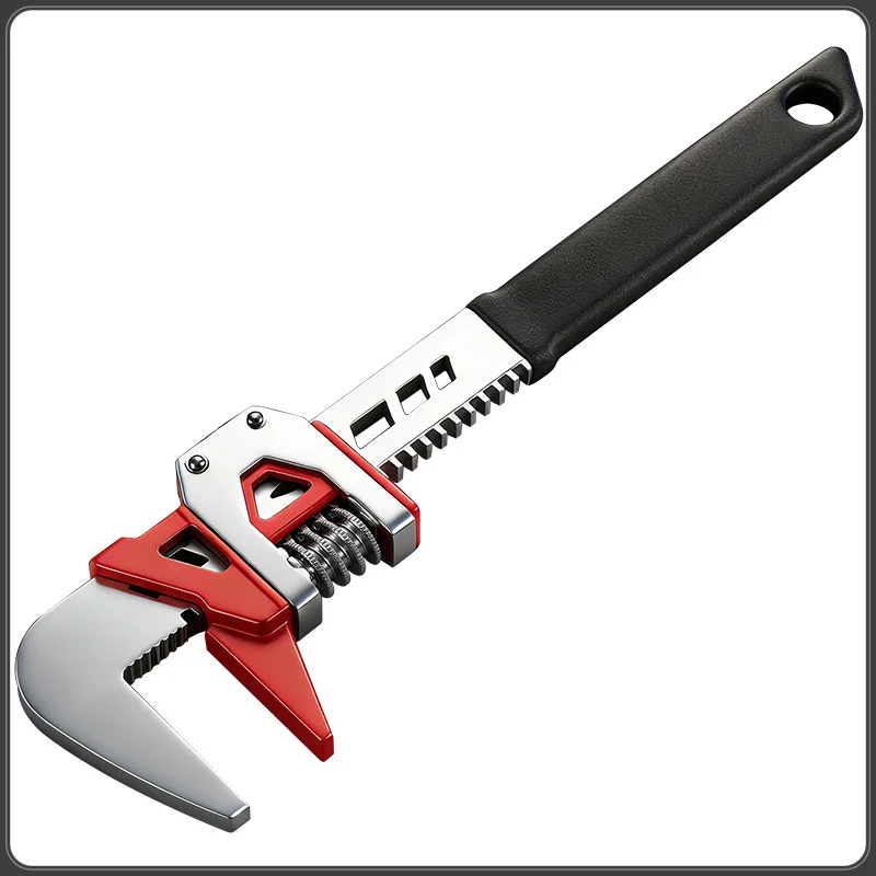 

Adjustable Pipe Wrench 12inch 0-75mm Large Opening F-type Fast Pipe Wrench Multipurpose For Bathroom Tap Plumbing