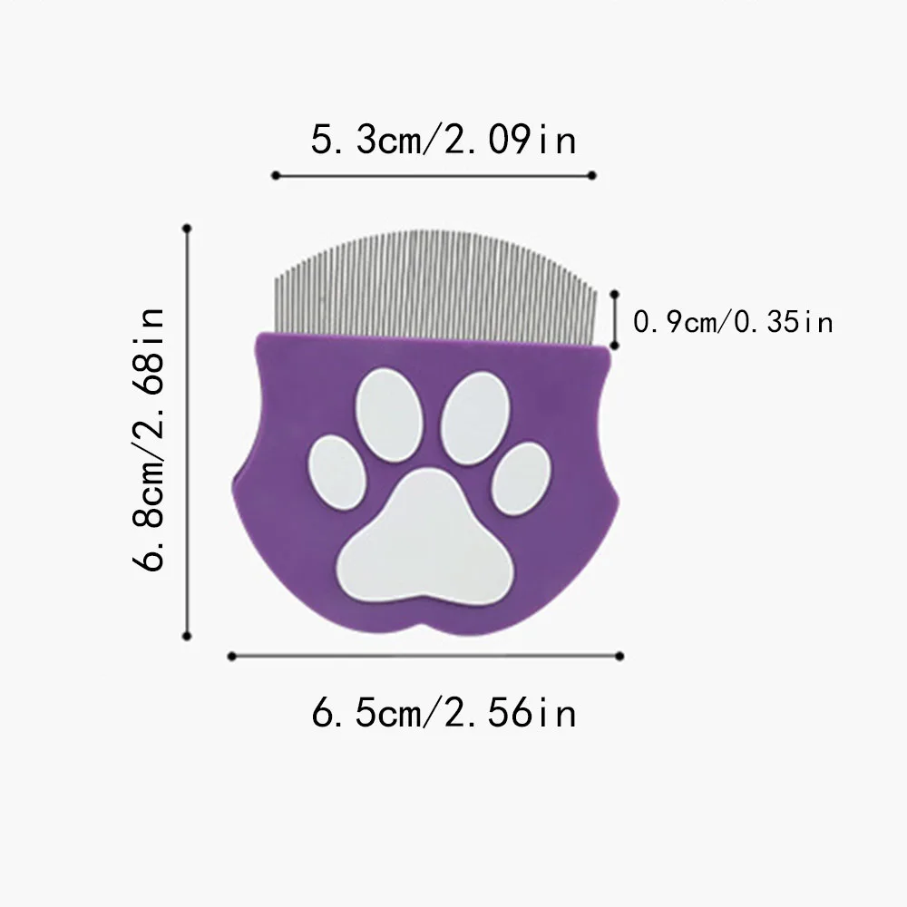 Haustierkamm, Mini-Gesichtskamm für Hunde zur Haarentfernung, Flohkamm für Katzen, Pflegewerkzeug für kleine Haustiere, effizientes Enthaarungsmaterial – Detail 12