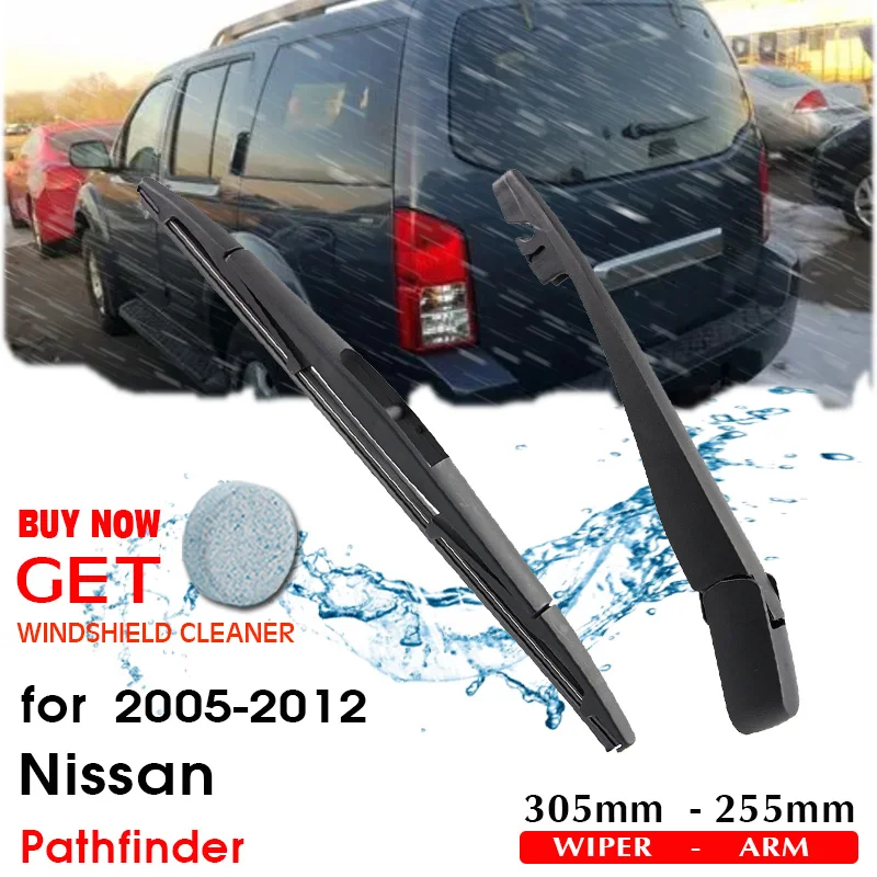 

BROSHOO Car Rear Wiper Blades Back Windscreen Wiper Arm For Nissan Pathfinder Hatchback(2005-2012)305mm,Windshield Auto Styling