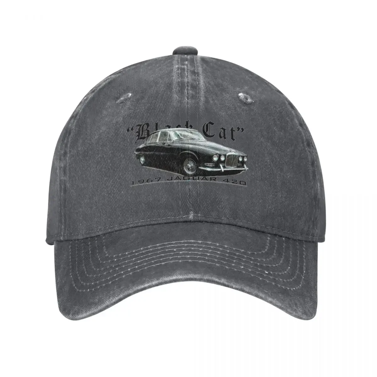 Black Cat - '67 Jag 420 Baseball Cap Anime Hat Sports Cap Sun Cap Unique hats Luxury Woman Men's