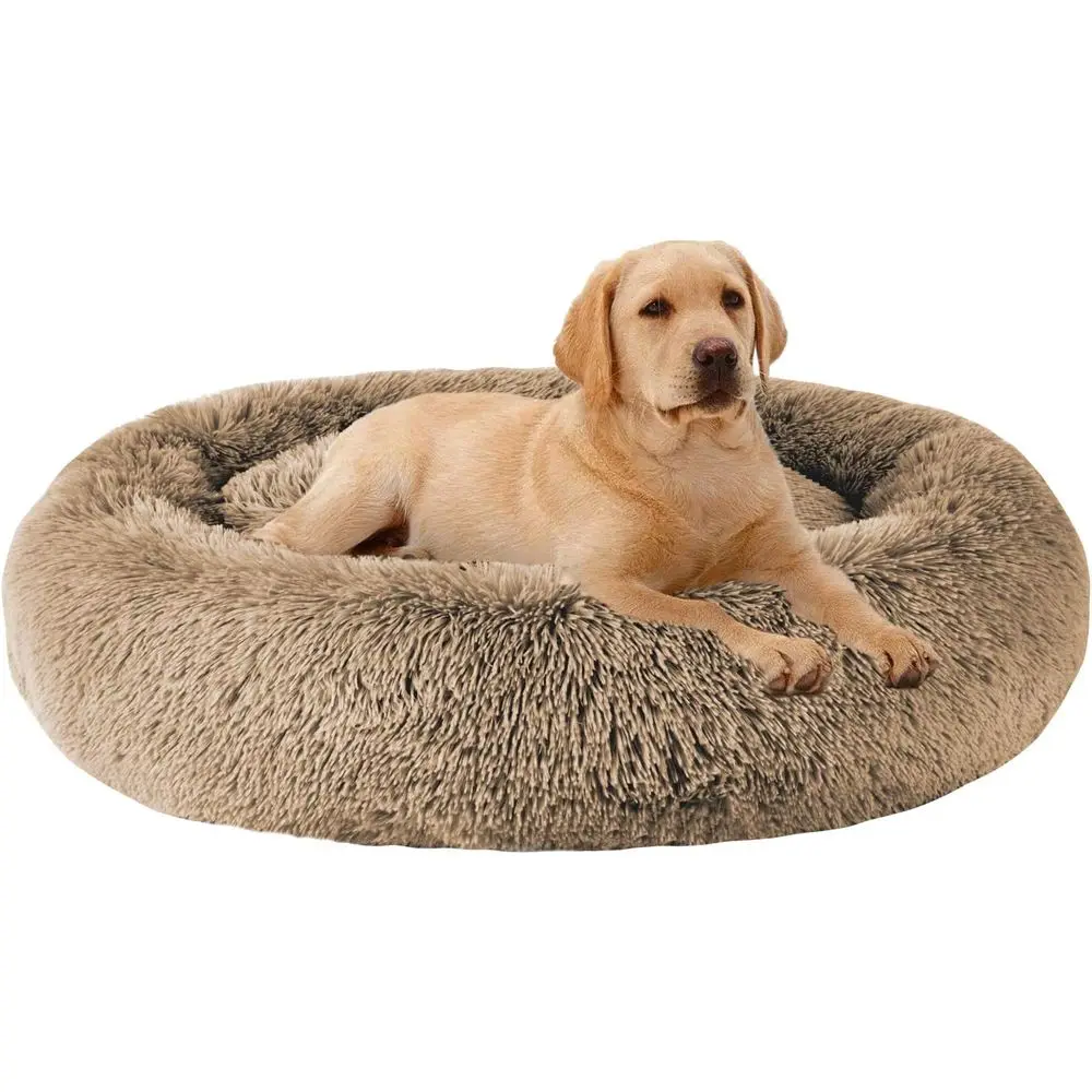

Calming Dog Bed for Medium and Large Dogs - Comfortable Pet Bed, Donut Cuddler, Up to 15/30/50/90lbs