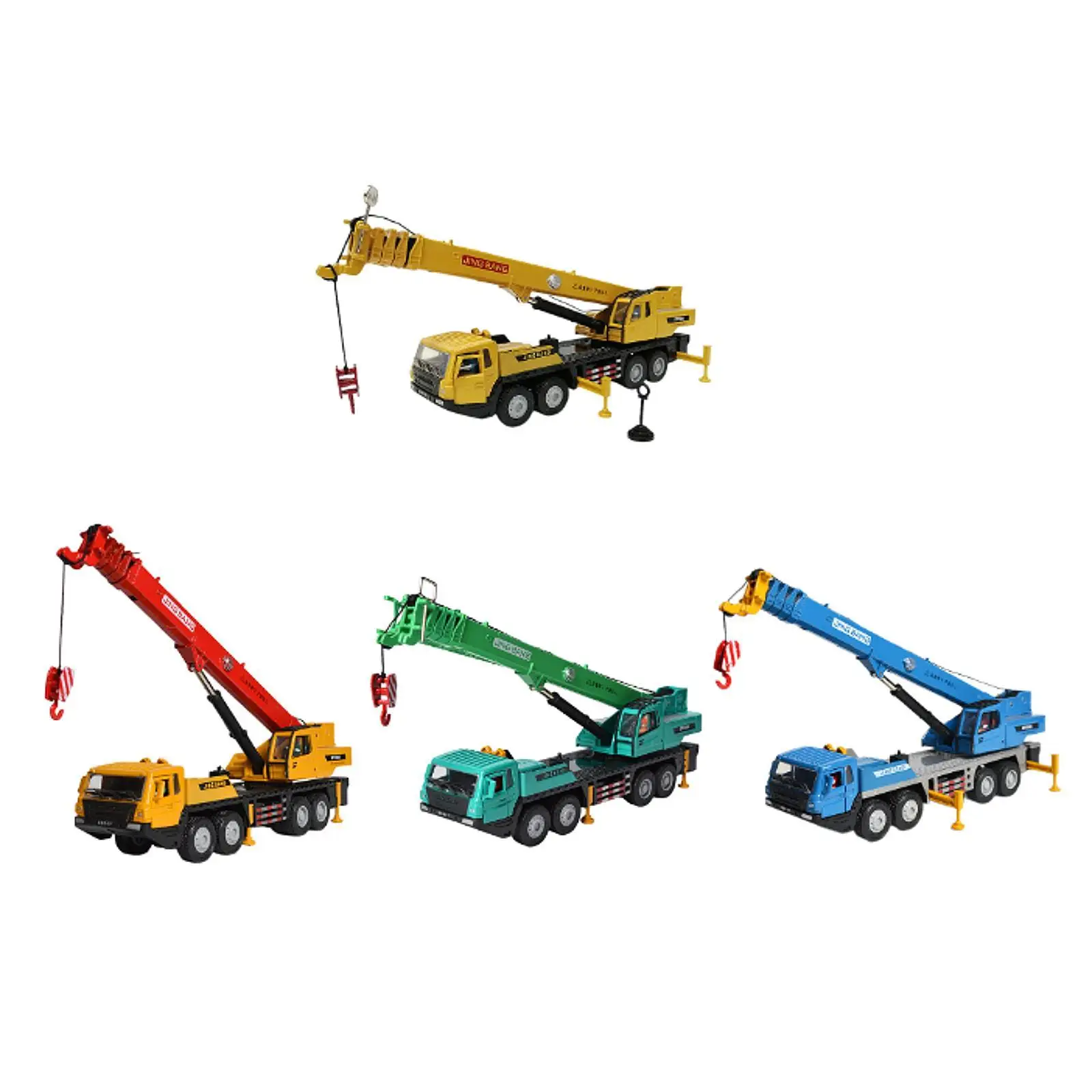 

1:50 Scale Crane Truck Vehicle Collectible Alloy for Kids Ages 3+ Boys Girls