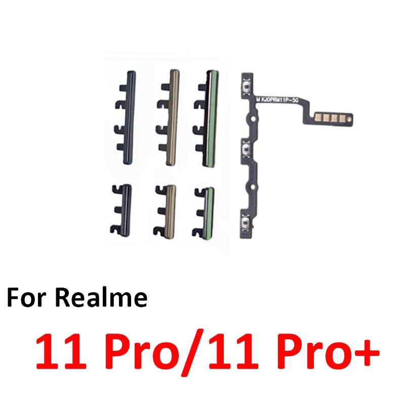 For Realme 11 Pro Plus Phone New Housing Power Volume Button On Off Switch Key Internal Flex Cable Parts For Realme 11 Pro+ image 2