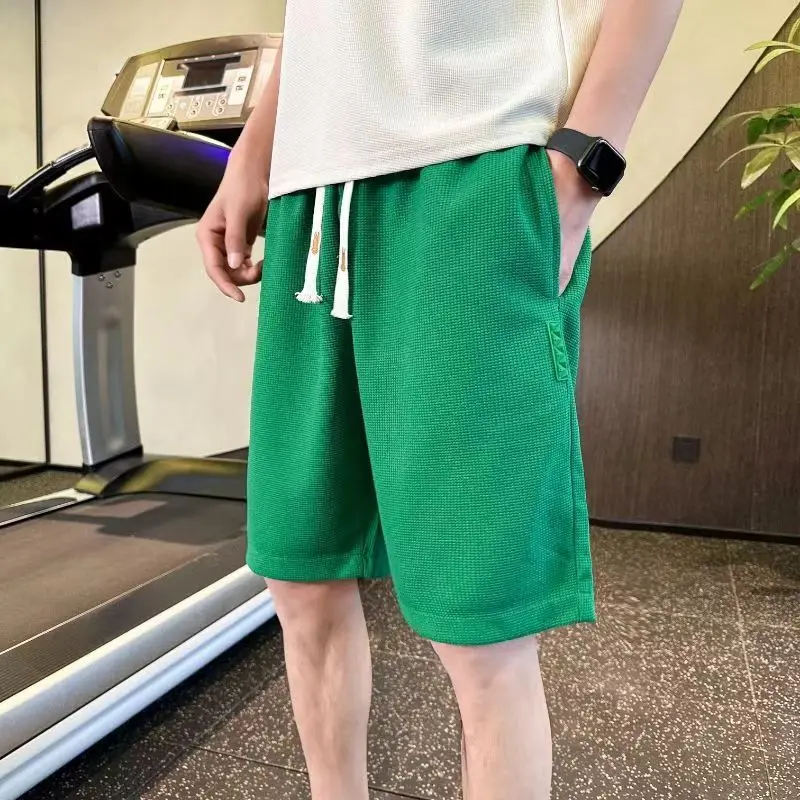 

Men's Slim Fit Summer Casual Shorts Korean Style High Street Chino Pants Lightweight Breathable Five Points Trousers