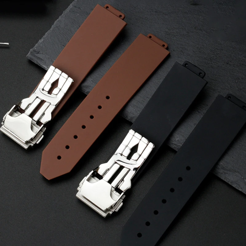 For HUBLOT strap Classic Fusion Big Bang silicone strap waterproof soft rubber strap convex special accessories 20-13mm 25-19mm