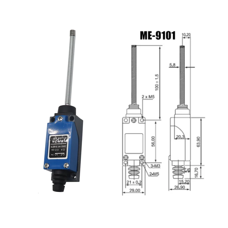 ME-8104 ME-8107 ME-8108 ME-8111 ME-8112 ME-8122 ME-9101 AC250V NO NC Travel Switch Self-Reset Touch Controller limit Switch Open