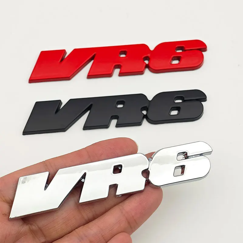 

3D Metal VR6 Logo Emblem Car Rear Trunk Badge Sticker for R32 Passat CC R36 GT Touareg Phaeton Accessories