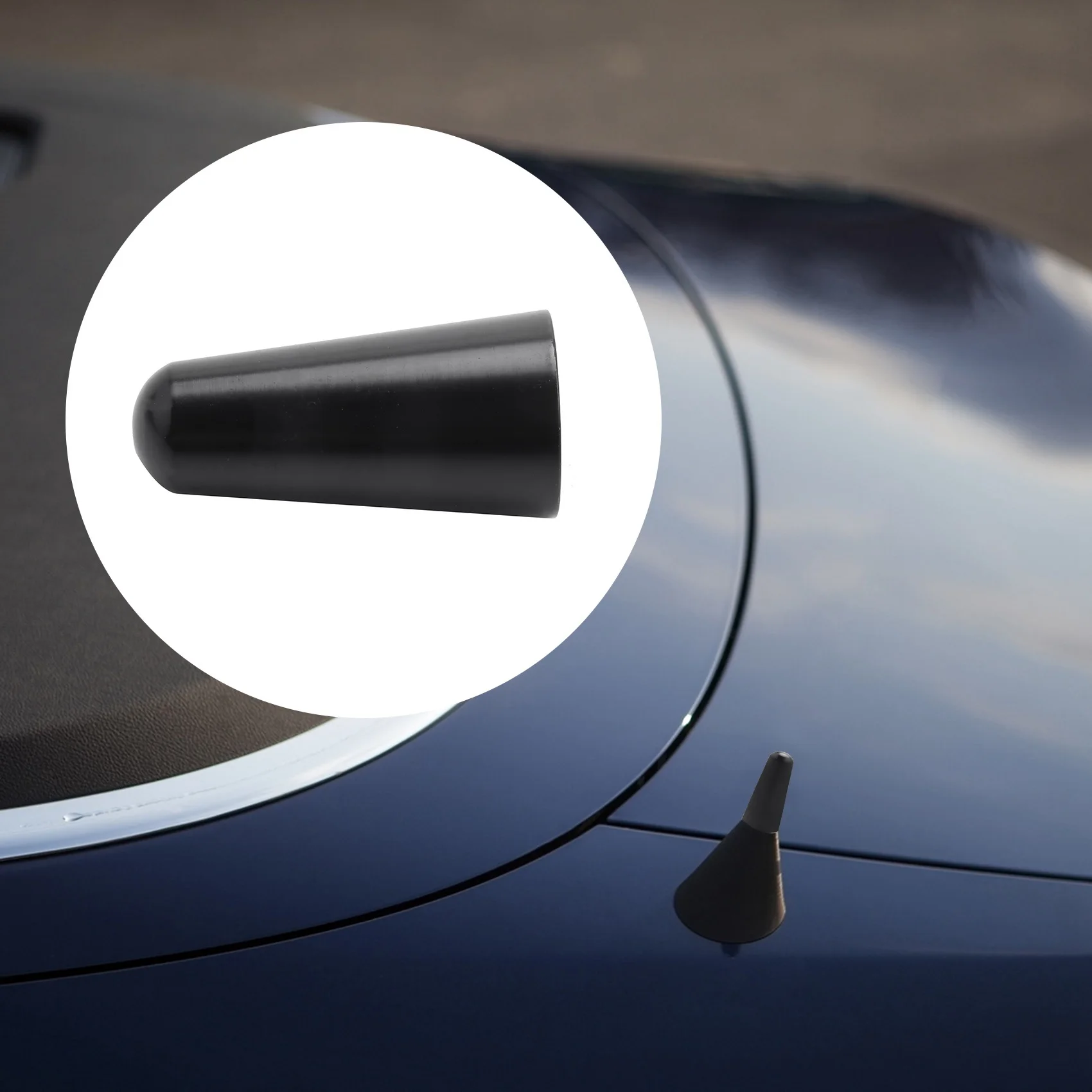 車用ショートポールアンテナ、ルーフアンテナ、ラジオフットアダプター、3 cm