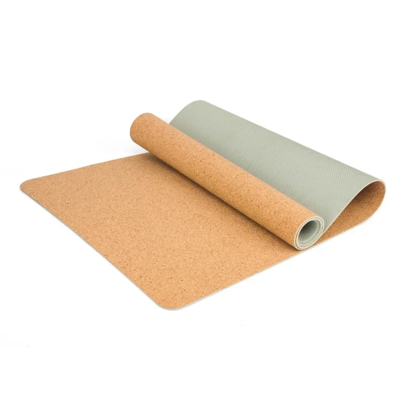 Cork yoga mat TPE printing 5mm ultra-thin 1mm rubber yoga mat non-slip absorbent portable