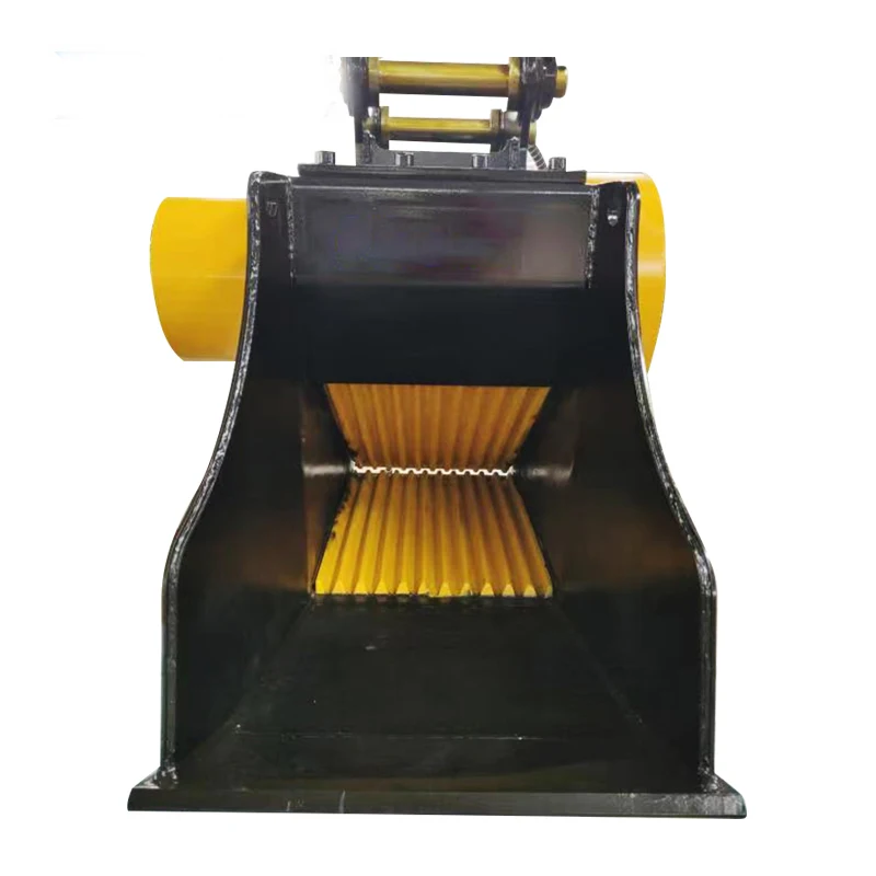 Excavator Attachment Sieve Crusher Bucket Block Crusher Attachment Bucket