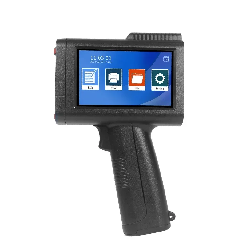 25.4mm Portable Handheld Thermal Inkjet Coding Machine for Printing Date Barcode Serial Number on Plastic Metal