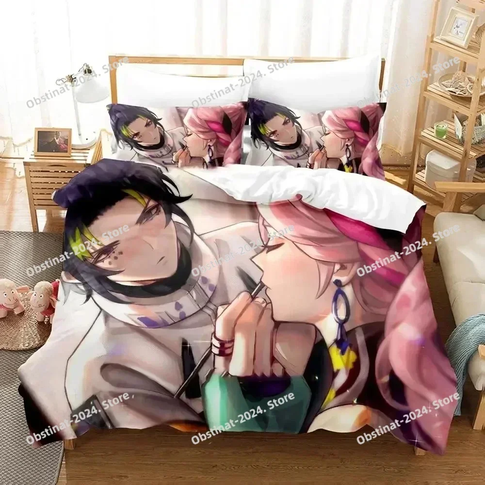 Anime Game Cupid Parasite Bedding Set Printed single Comforter Quilt Bed Cover Duvet Cover Pillow Case 3 Pieces Kids Adult Size