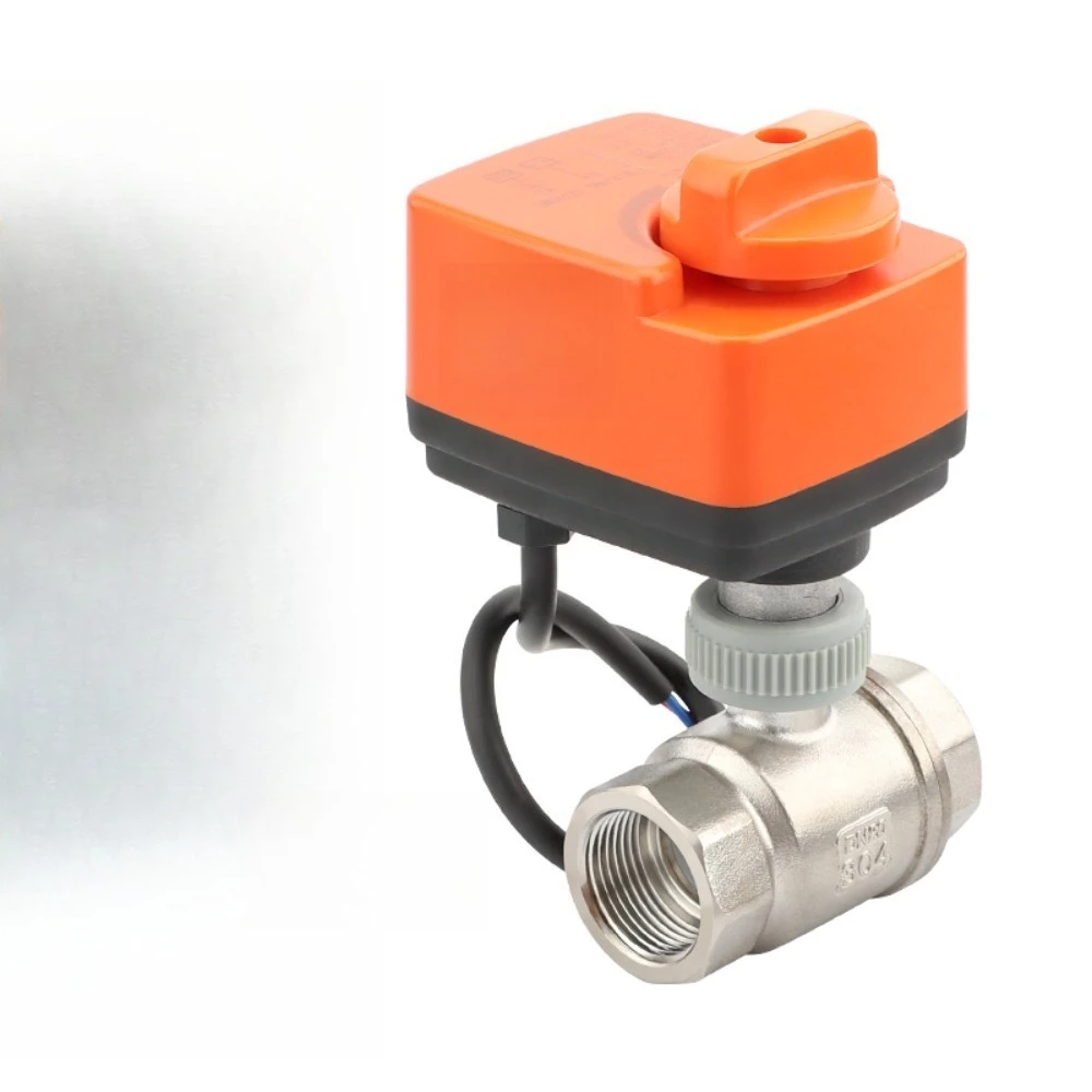 High Precision 2 Inch Plastic Brass Solenoid Ball Valve Kitchen Room Temperature Household Water Electric Actuator Tube G